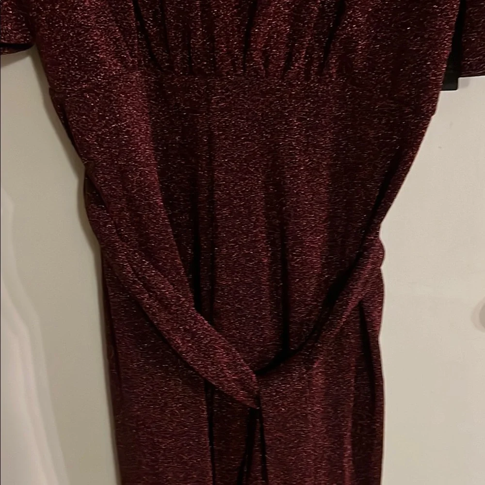 NWT Ashley Stewart Red Flutter Sleeve V- Friday event sale today’s sale price 🌺 - Picture 11 of 11